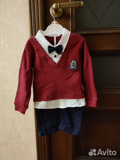 Костюм нарядный для мальчика 6-9 мес