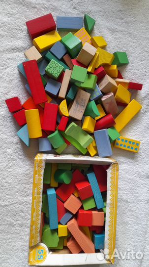 Кубики деревянные
