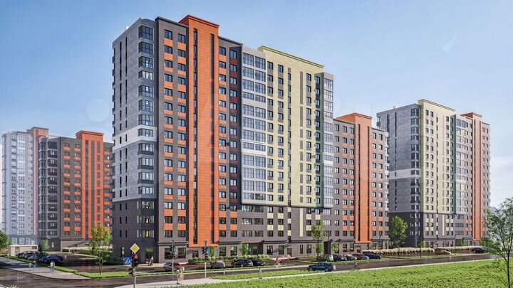 3-к. квартира, 64,1 м², 7/16 эт.