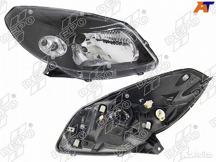 Фара renault sandero /sandero stepway 10-14 RH чер