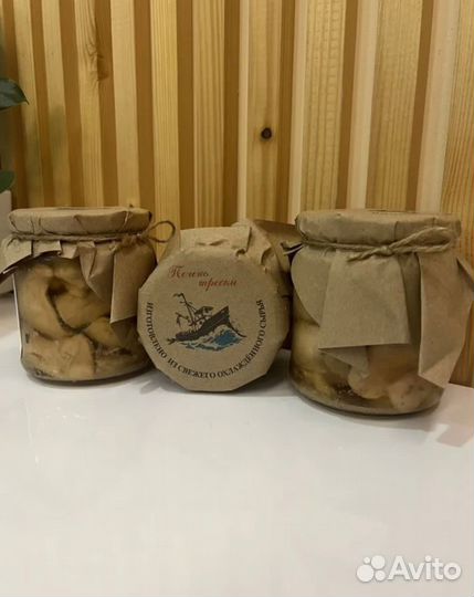 Печень трески в стекле