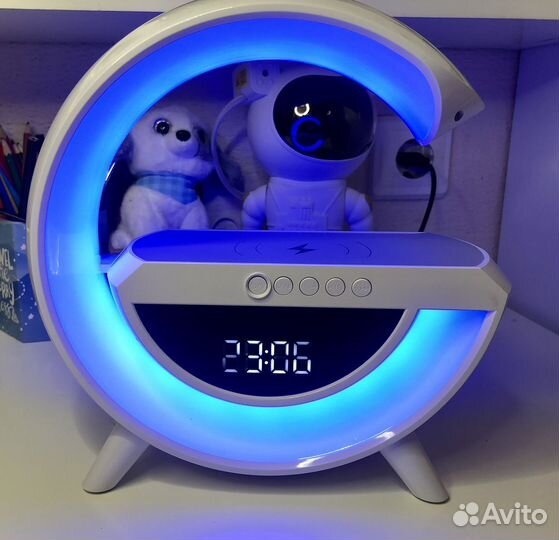 Умный будильник, часы, bluetooth колонка, ночник