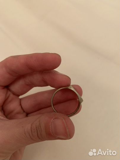 Серебряное кольцо печатка