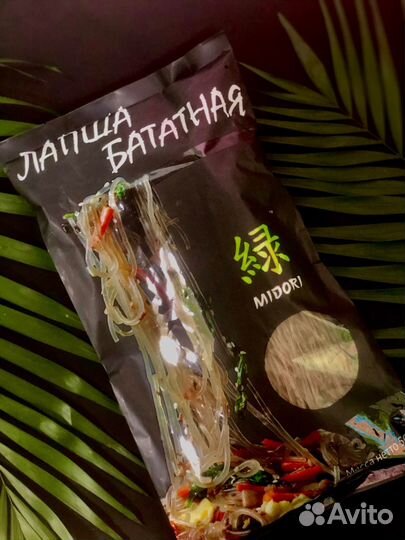 Вермишель из сладкого картофеля Midori