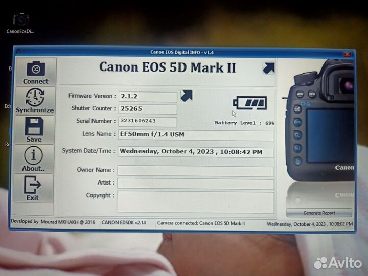 Фотоаппарат canon 5d mark ii как новый