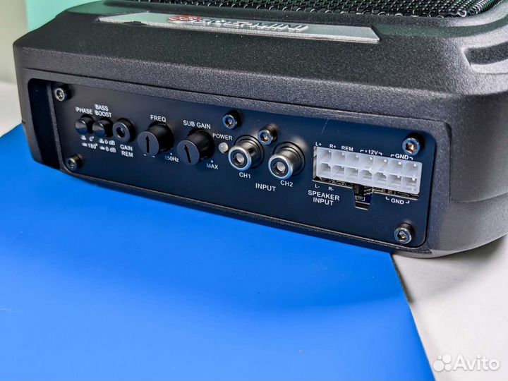 Активный сабвуфер плоский + регулятор громкости