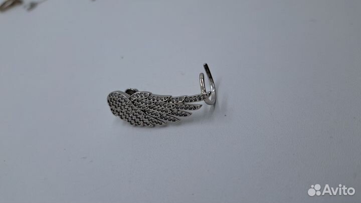 Серьги, каффы из серебра