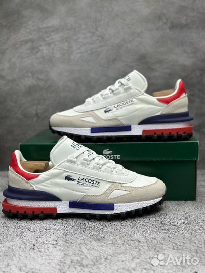 Lacoste Elite Active White Blue Red