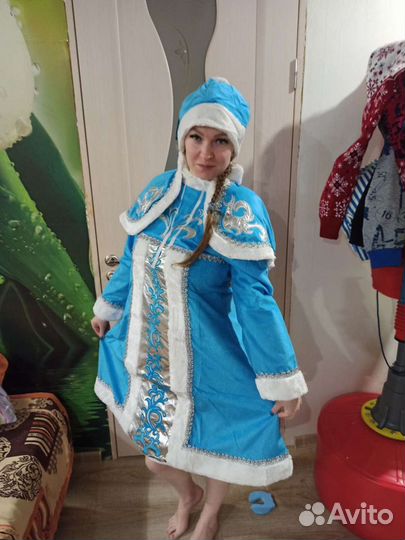 Костюм Дед Мороз, снегурочка, прокат аренда