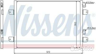 Радиатор кондиционера renault logan 1/megane 1