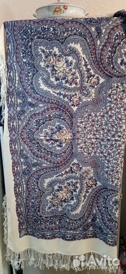 Павловопосадский платок 1,5 х 1,5 шерсть