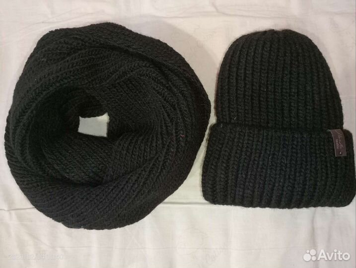 Новые шапка и снуд 54-56