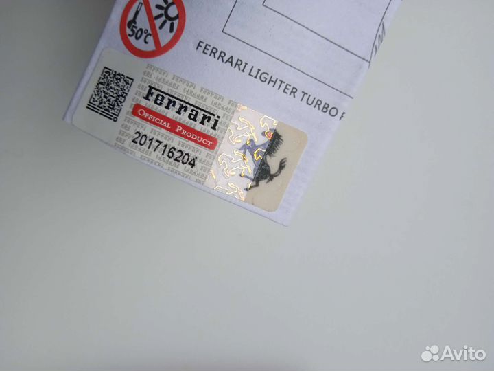 Ferrari Marlboro турбо зажигалка красная