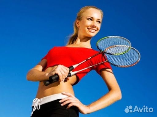 Бадминтон набор 2 ракетки новый