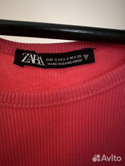 Топ zara розовый