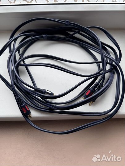 Межблочный кабель 2 rca 2rca, 5м