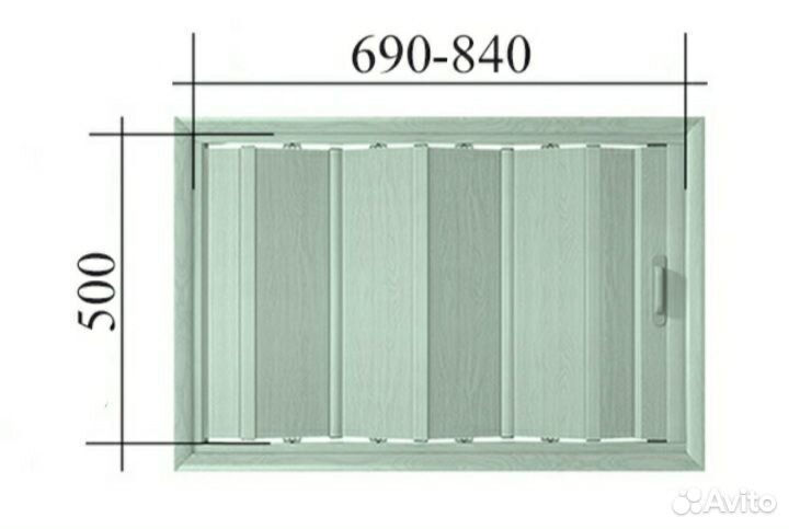 Дверь гармошка антресольная