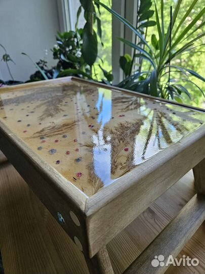 Столик поднос для завтрака, ручная работа