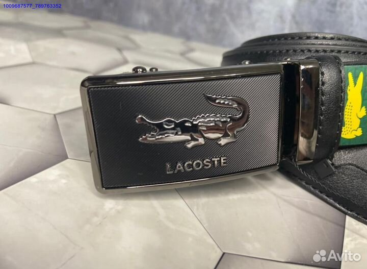 Ремень Lacoste Мужской с гравировкой