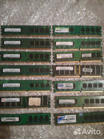 Оперпамять ddr2 1GB.512, 256,128, 64, к компьютеру