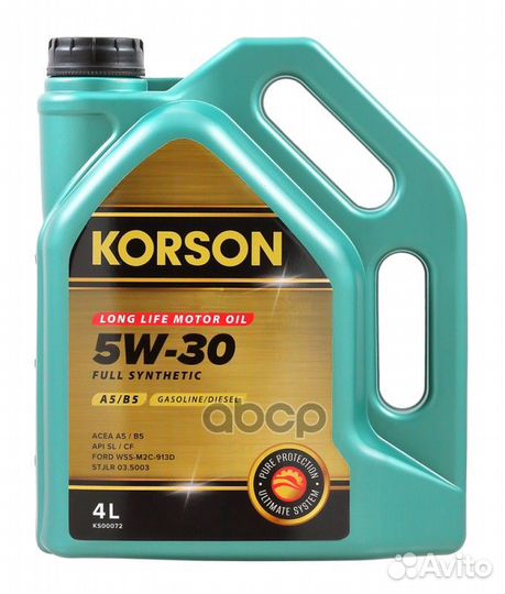 5W-30 full synthetic A5/B5 4л (синт. мотор. мас