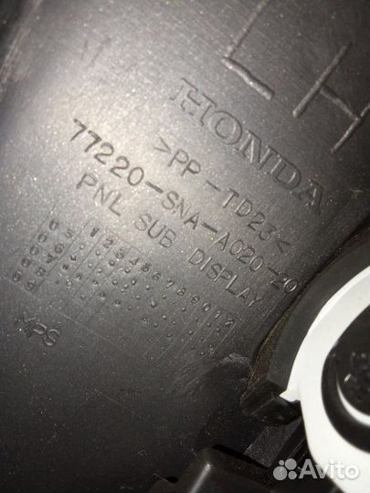 Декоративная накладка торпеды Honda Civic R18A2