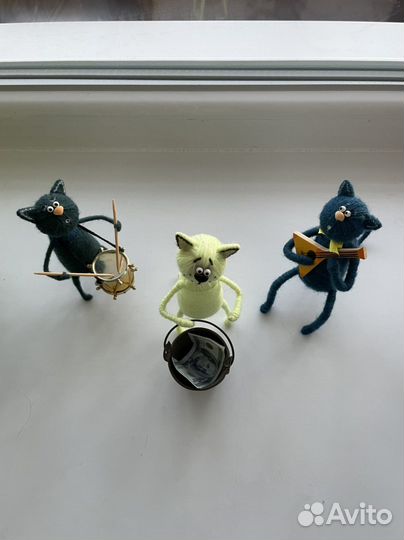 Коты ручной работы «Музыканты»