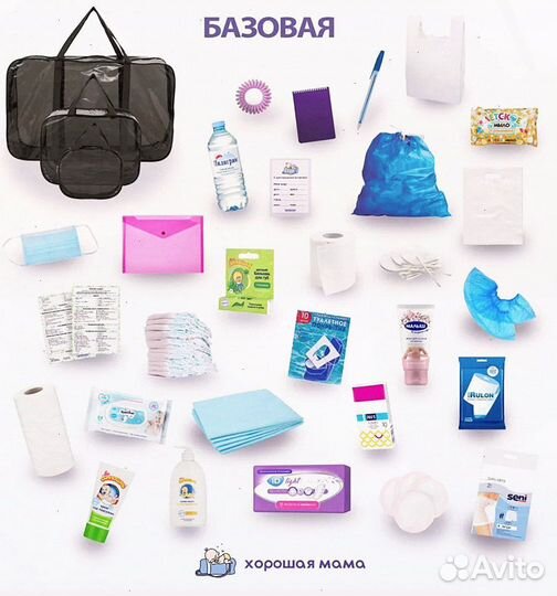 Набор сумок в роддом, готовый набор