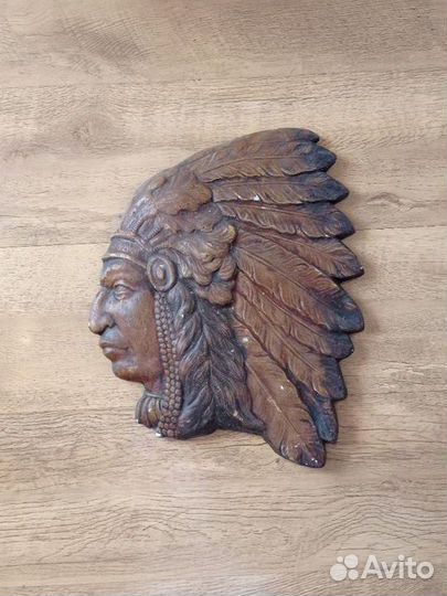 Индеец маска гипс