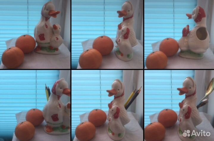 Уточка с утенком (карандашница, салфетница)