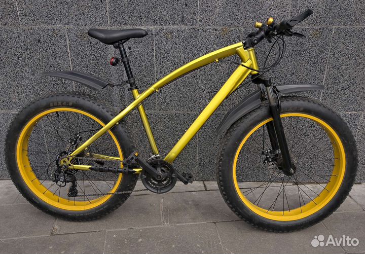 Фэтбайк Custom Gold Bike, 26х4.0, 21 ск