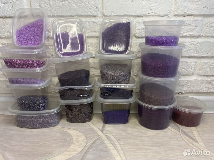 Бисер / бисер фиолетовый