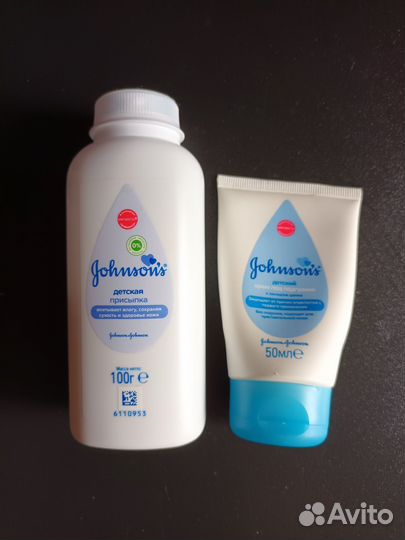 Детская присыпка, крем под подгузник Johnsons