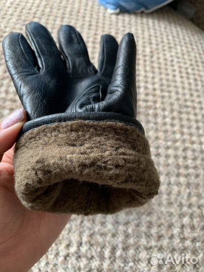 Перчатки кожаные