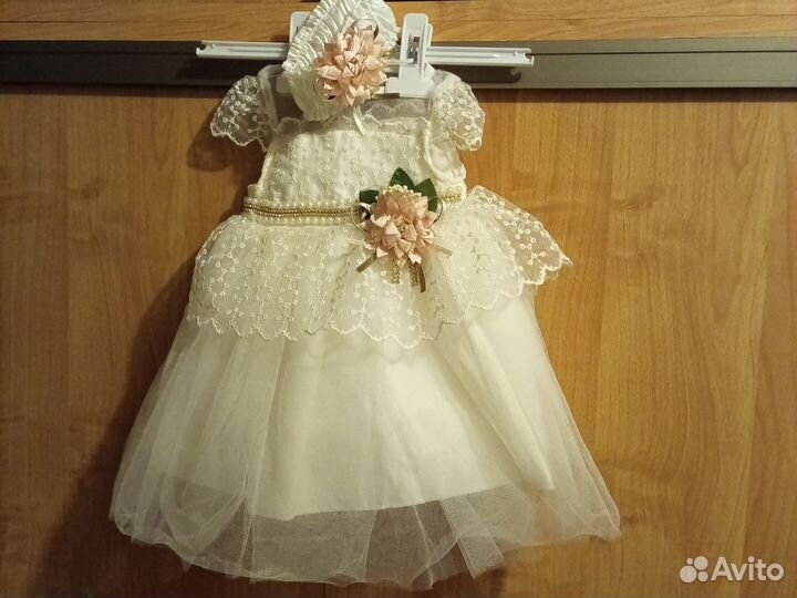 Детское нарядное платье 62-68