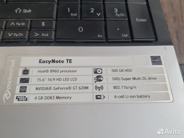 Ноутбук паскарбел