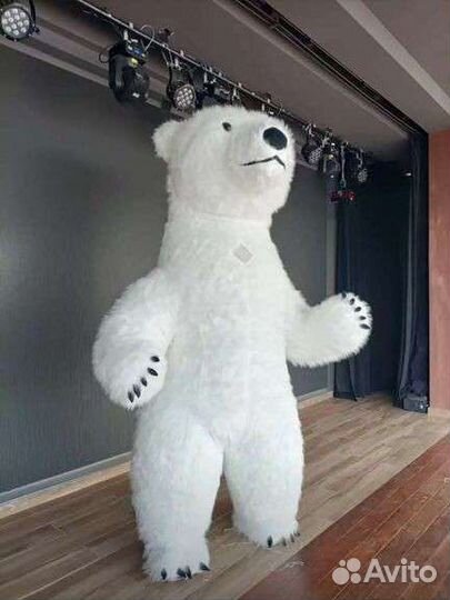 Аэрокостюм медведя, белый, бурый, панда