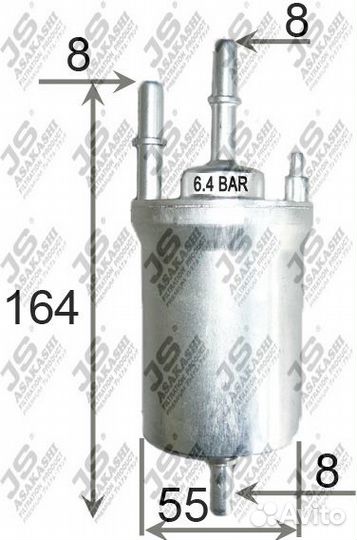 Фильтр топл JS FS0061B FS0061B JS Asakashi