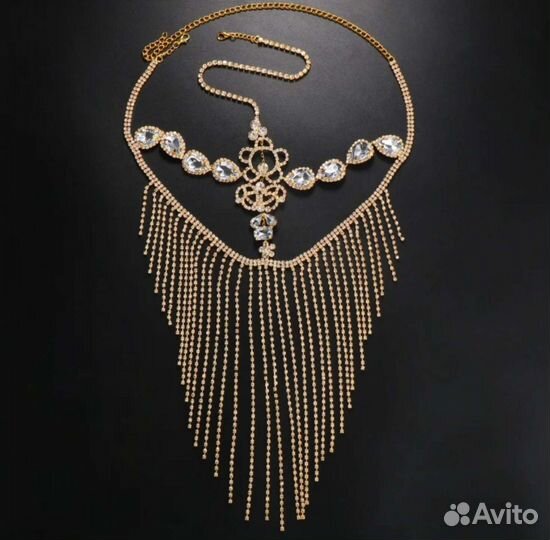 Вуаль маска металлическая цепи