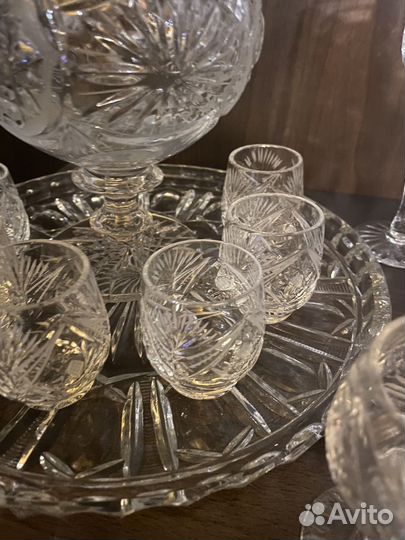 Графин стопки поднос