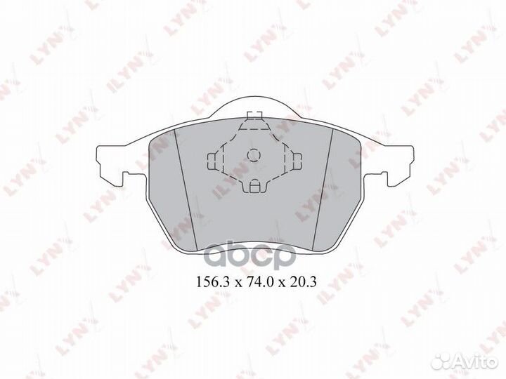 Колодки тормозные дисковые перед VW Sharan