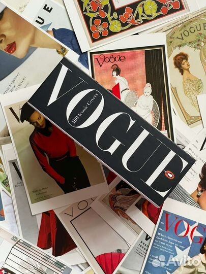 Книга Vogue postcard открытки
