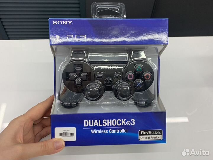 Джойстик ps3 черный беспроводной S