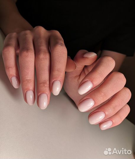 Маникюр+однотон