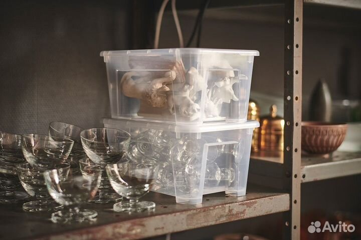 Контейнеры с крышкой икеа самла (новые), 5л 10шт