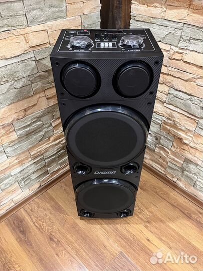 Минисистема Digma MS-14 черный 600Вт/FM/USB/BT/mic