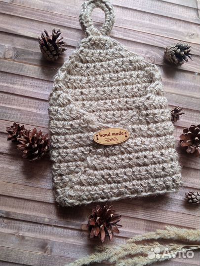 Корзина джутовая подвесная