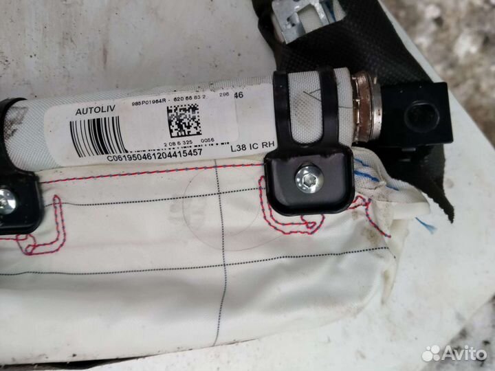 Подушка безопасности Шторка правая Рено Флюенс