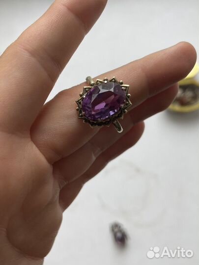 Серебряное кольцо СССР 875 пробы