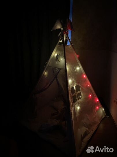 Детский вигвам со стеганым матрасом